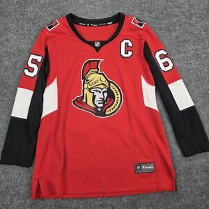 Ottawa Senators Hockey Jersey Womens Medium Red NHL Erik Karlsson 65 Captain